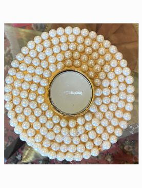 Pearl White Tea Light Holder